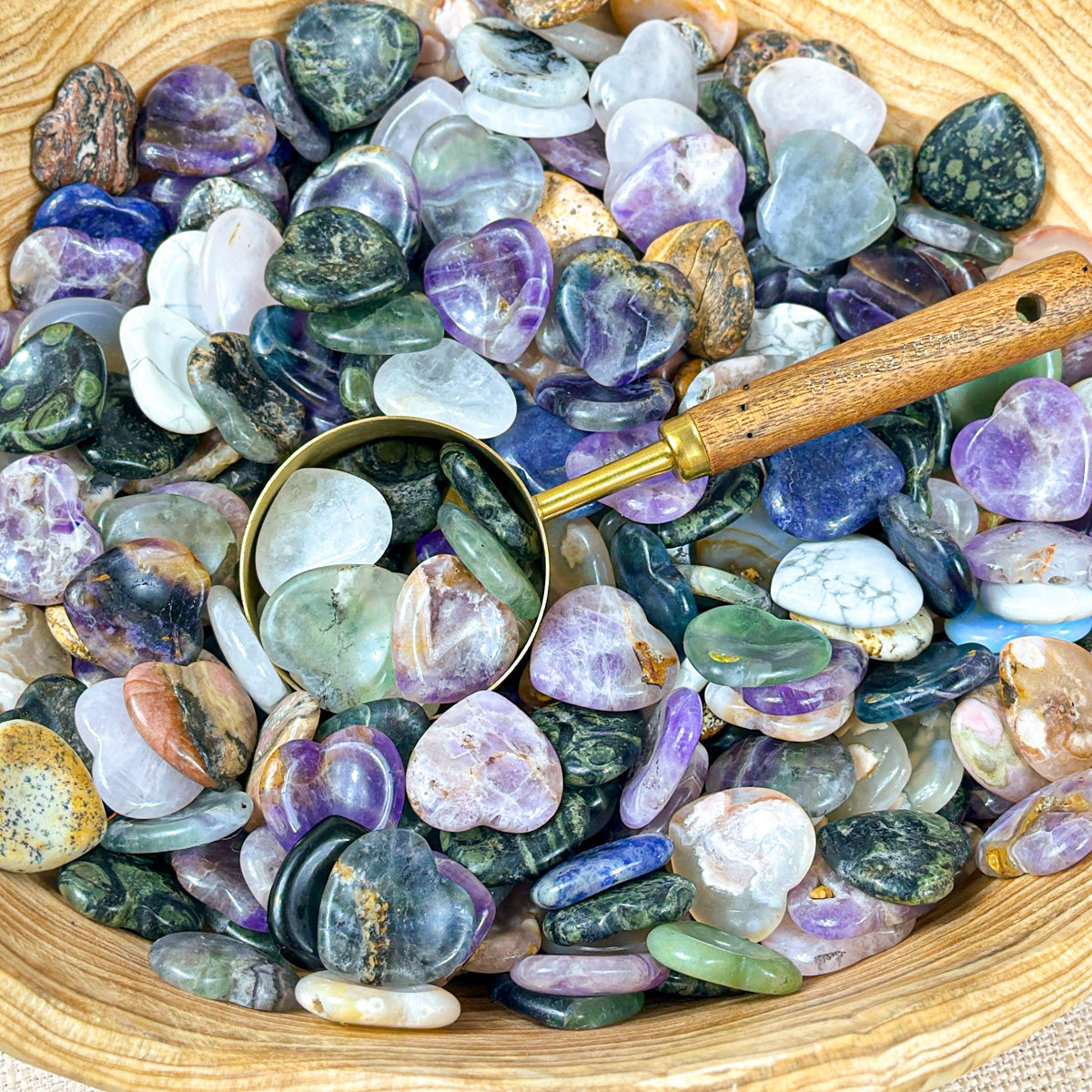Mini Heart Worry Stone Scoop