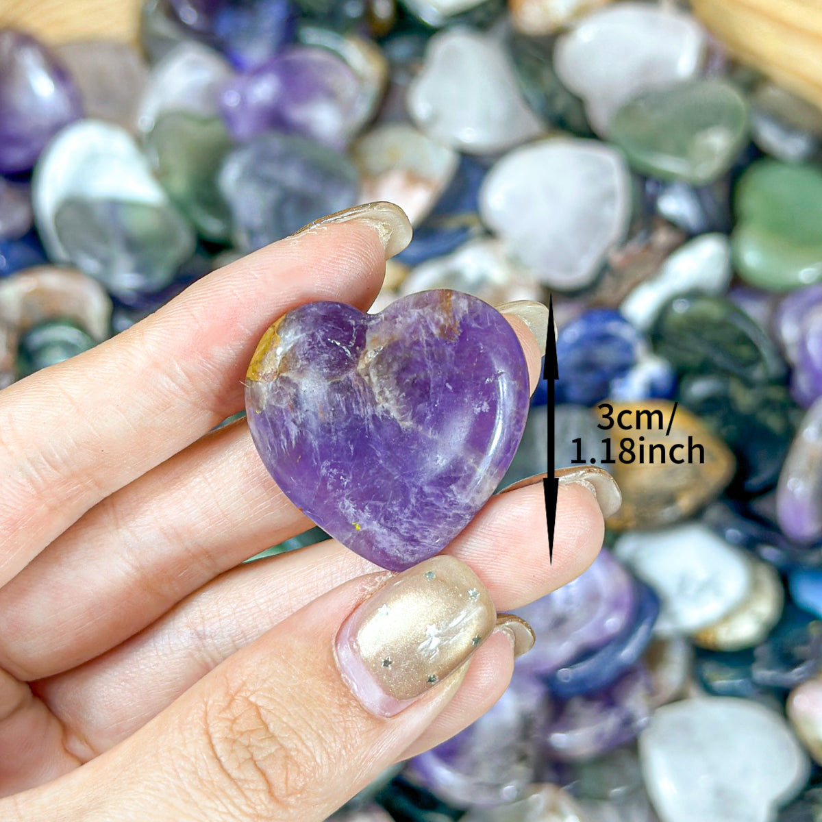 Mini Heart Worry Stone Scoop