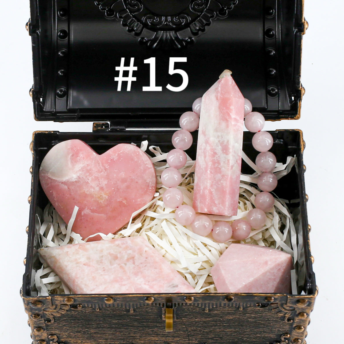 Celestial Treasures: 400g Hand-Carved Crystal Set
